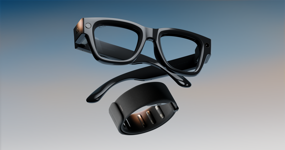 Meta Ray-Ban Display — glasses worn on the face