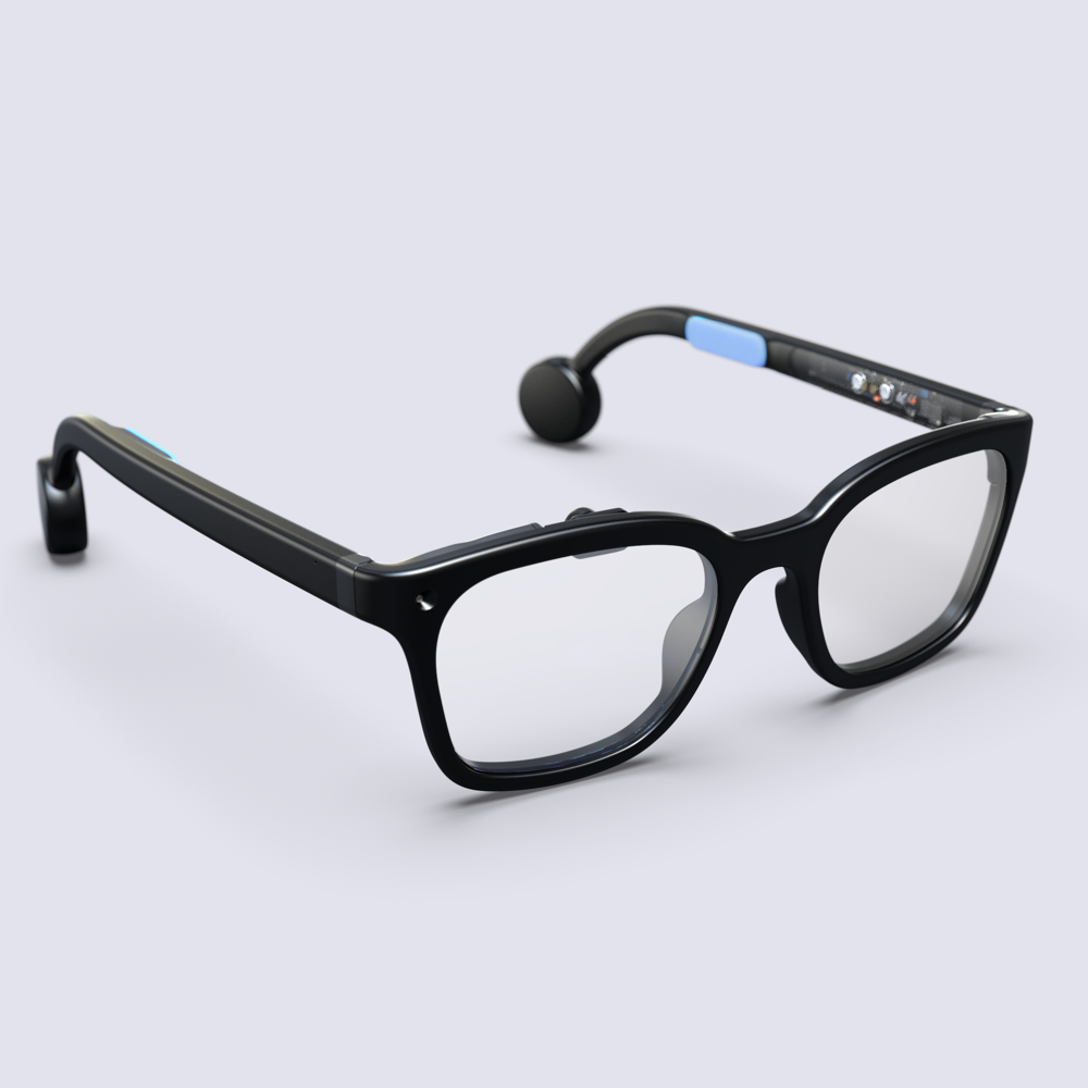 Brilliant Labs Halo — glasses worn on the face