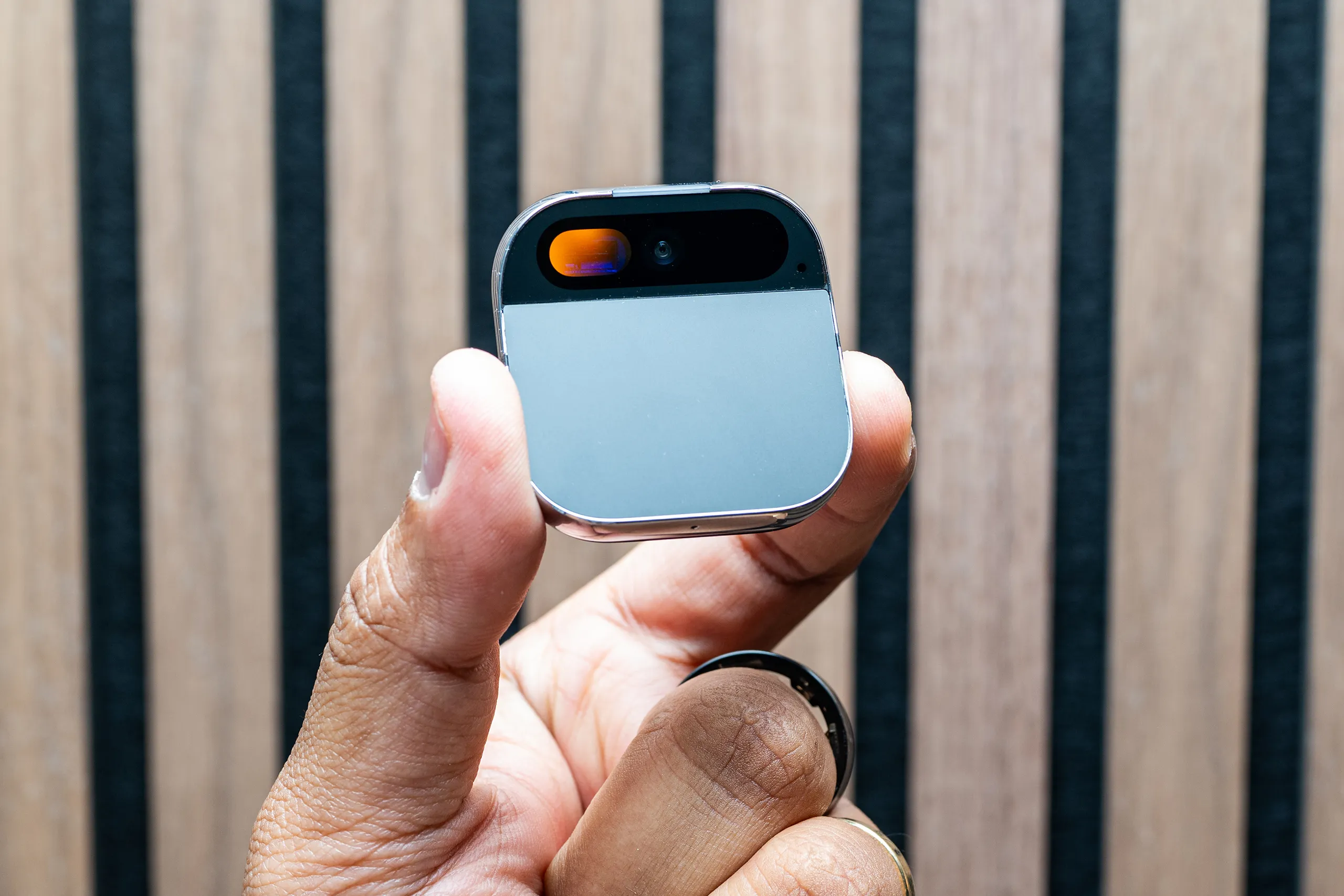 Humane Ai Pin — pin worn on the chest clip