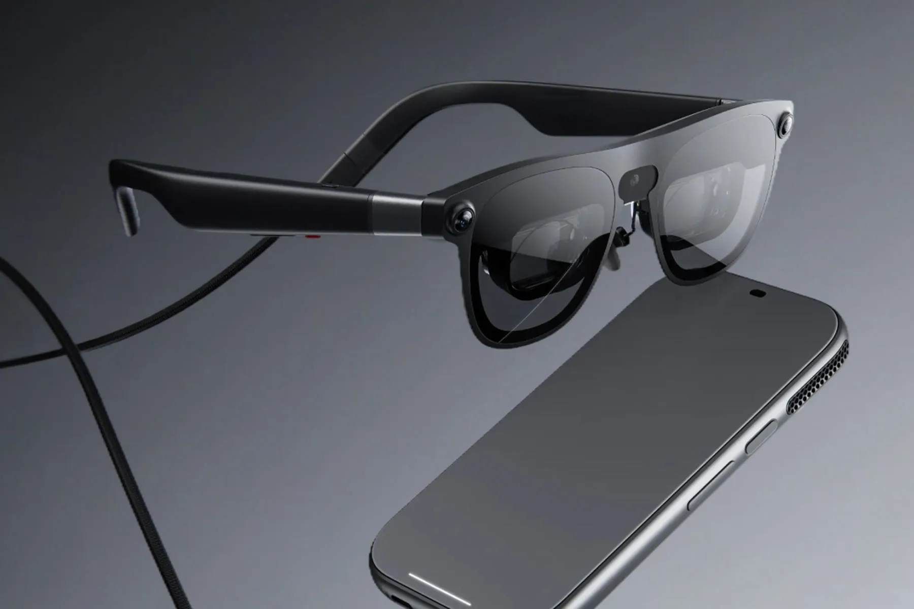 Xreal Aura — glasses worn on the face